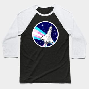 NASA Badge Retro Trans Pride Spaceflight Patch Baseball T-Shirt